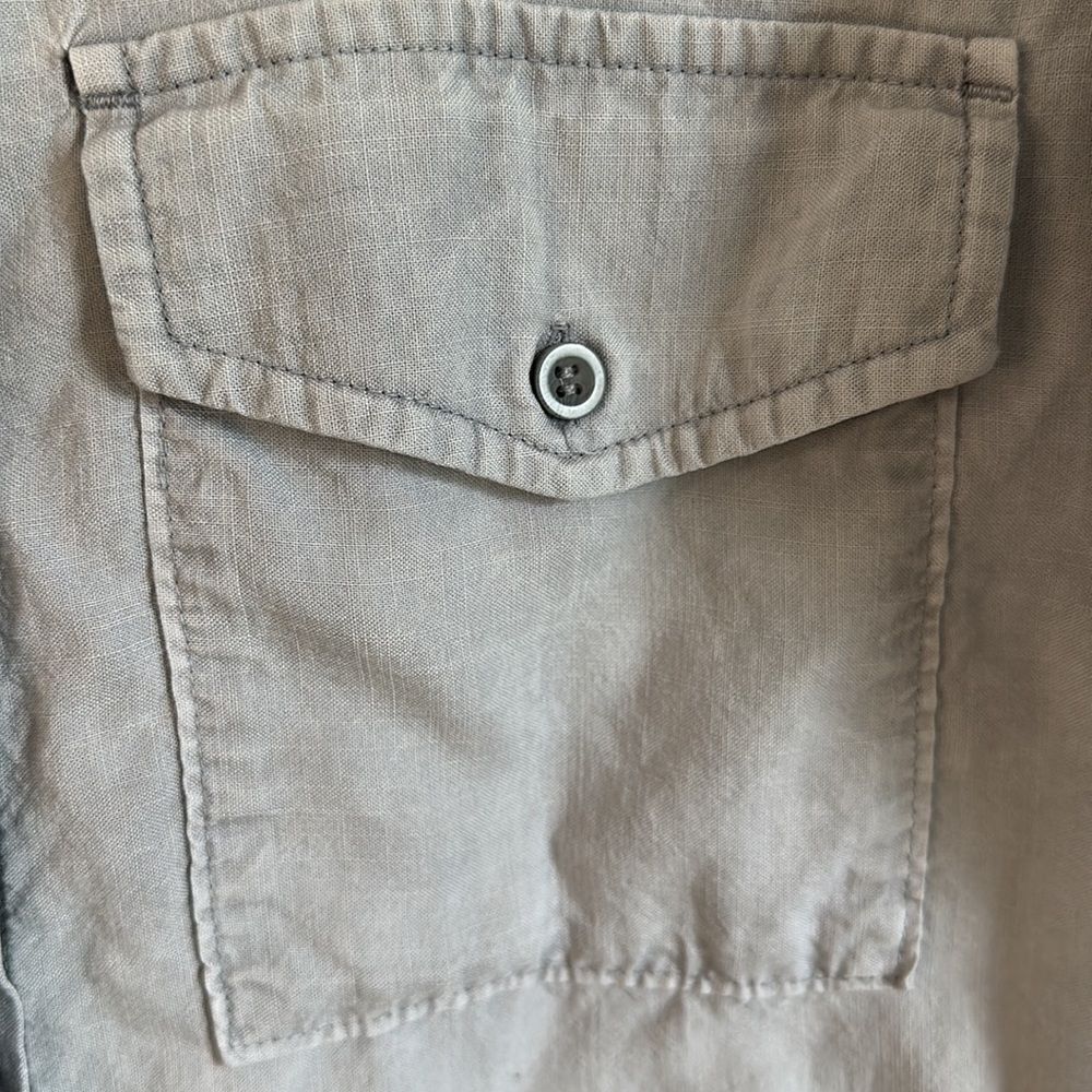 Cloth & Stone Button Down Gray Chambray - image 4